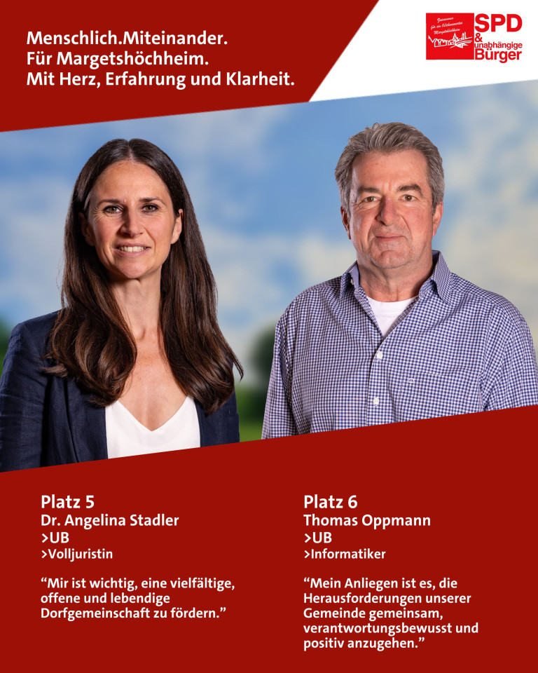 Angelina Stadler und Thomas Oppmann