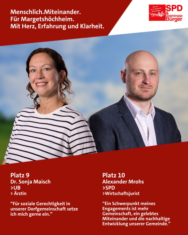Dr. Sonja Maisch und Alexander Mrohs