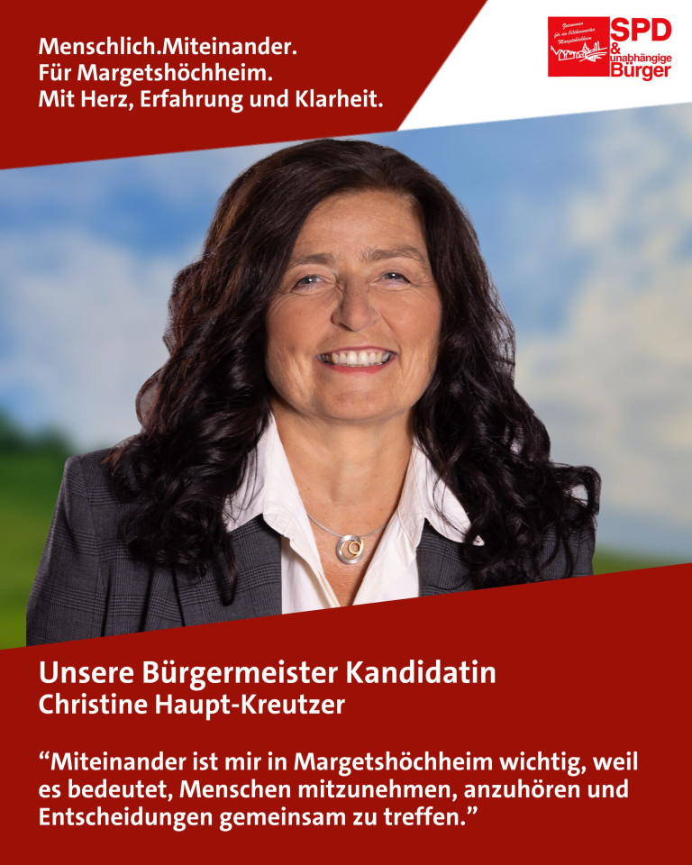 Christine Haupt-Kreutzer - Bürgermeisterkandidatin